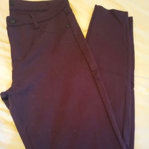 Burgundy Stretch Trouser